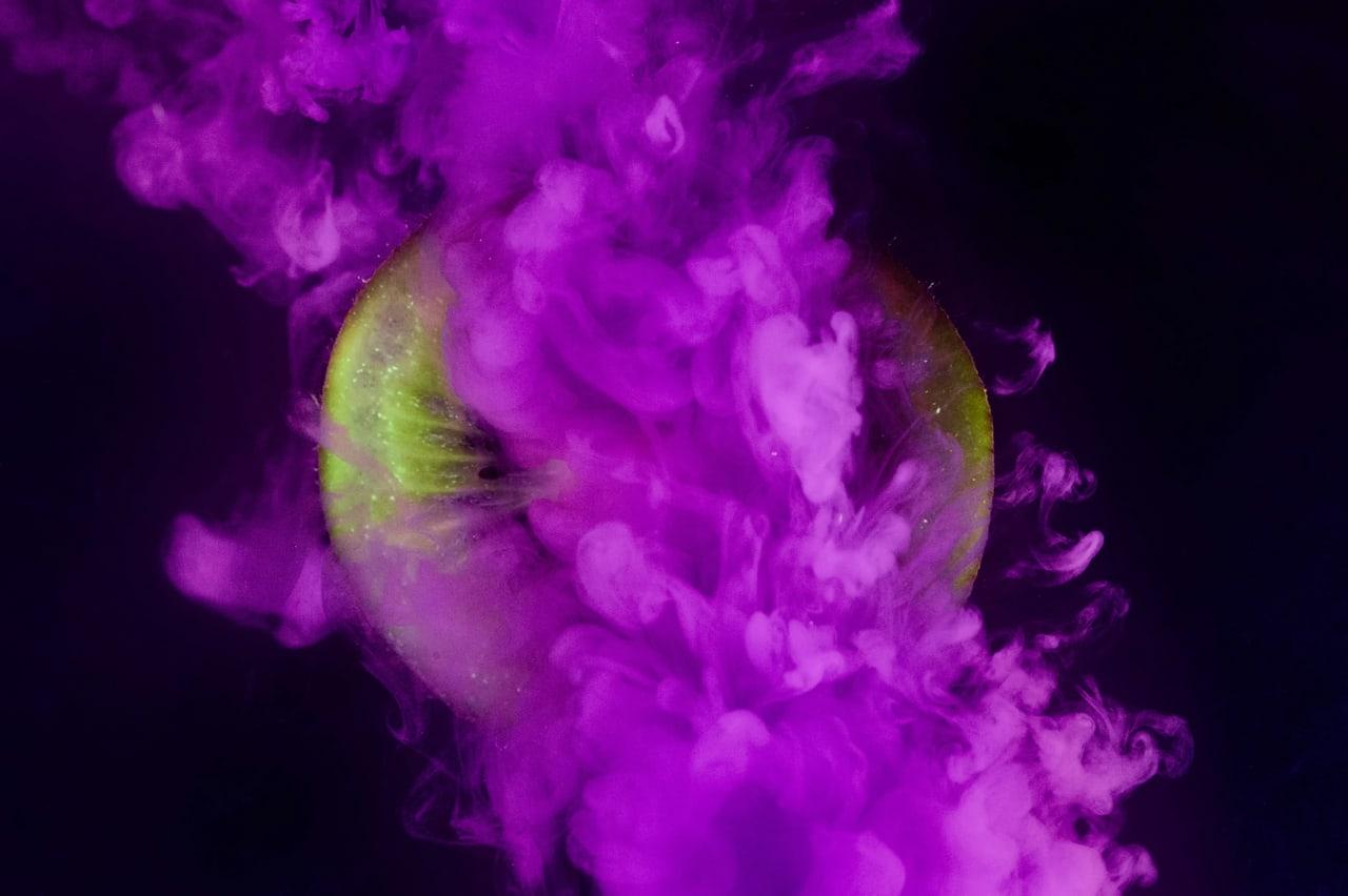 Frosted Basin is a dark purple ChatGPT theme with an image background.