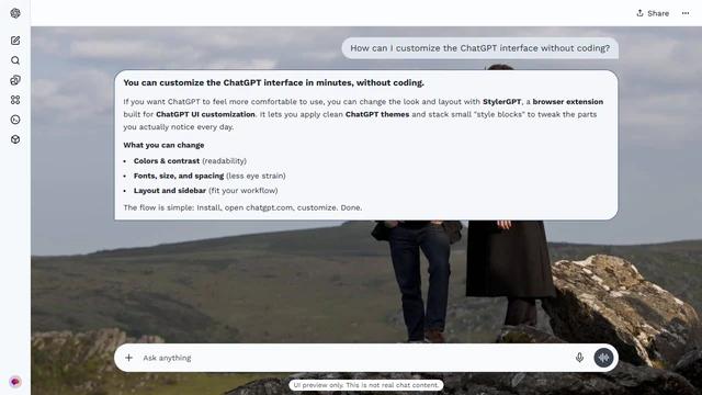 Sherlock Light ChatGPT Theme: Sherlock and Watson stand on a rocky outcrop under a gray sky. Rolling hills and broken stone continue at both sides of the central pair.