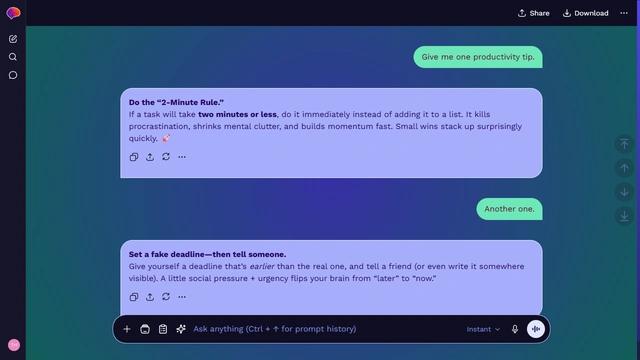 Aether Spark theme preview