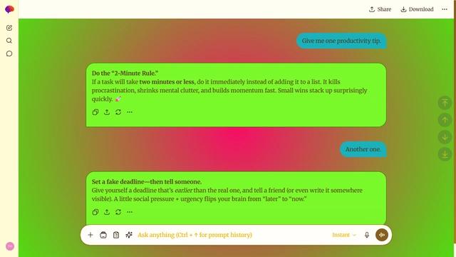 Amber Skylane theme preview