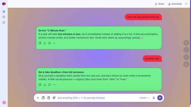Amber Surface theme preview