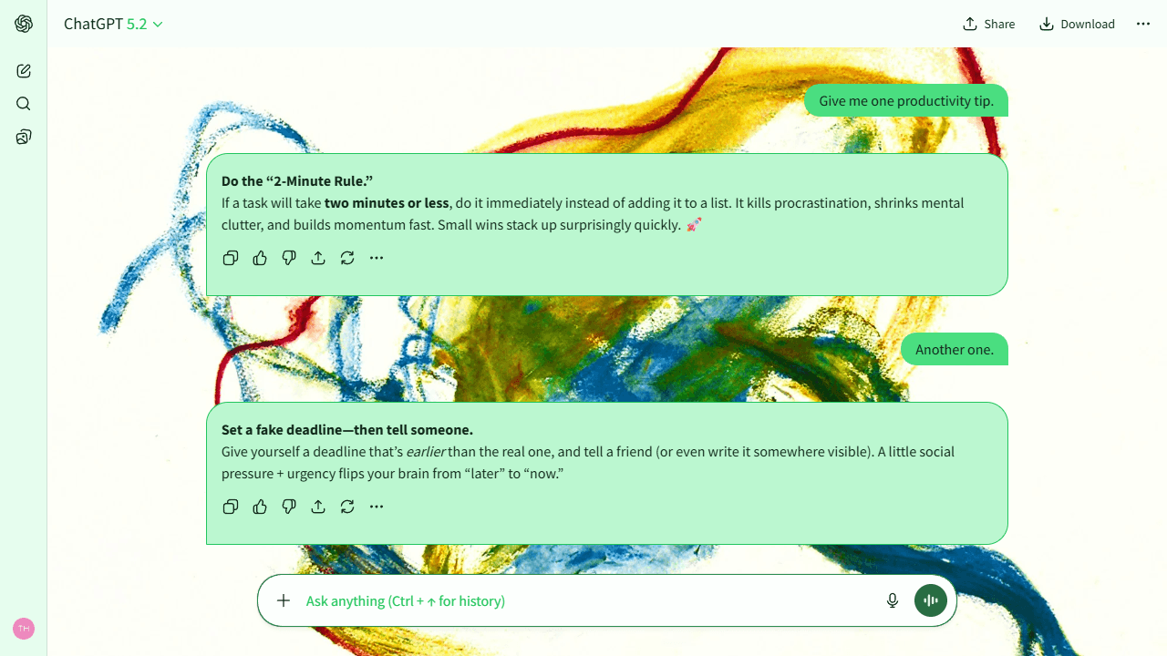 Ambient Spiral theme preview