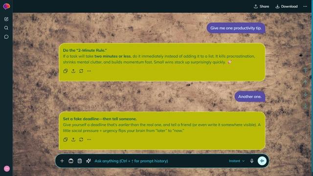 Breezy Canopy is a dark cyan ChatGPT theme with an image background.