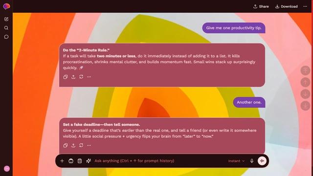 Breezy Wave is a dark red ChatGPT theme with an image background.
