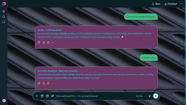 Clouded Canyon is a dark cyan ChatGPT theme with an image background.