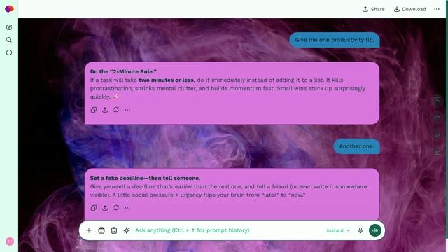 Clouded Fiber theme preview