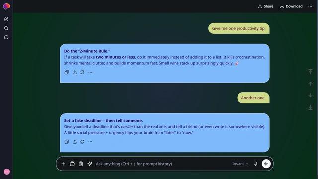 Comet Burst theme preview