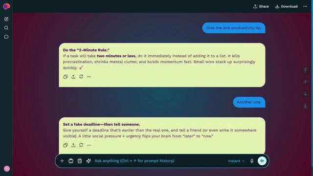 Comet Flare theme preview