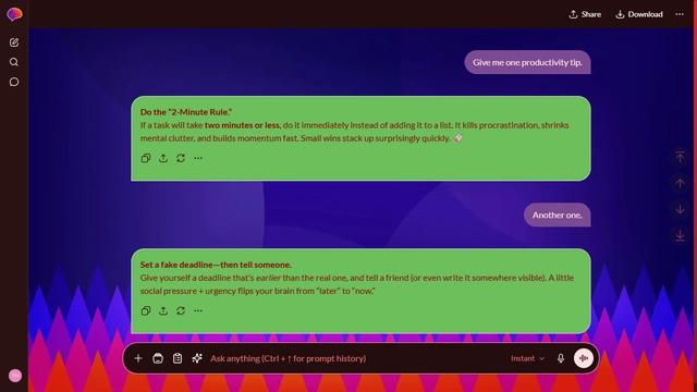 Dappled Wake is a dark red ChatGPT theme with an image background.