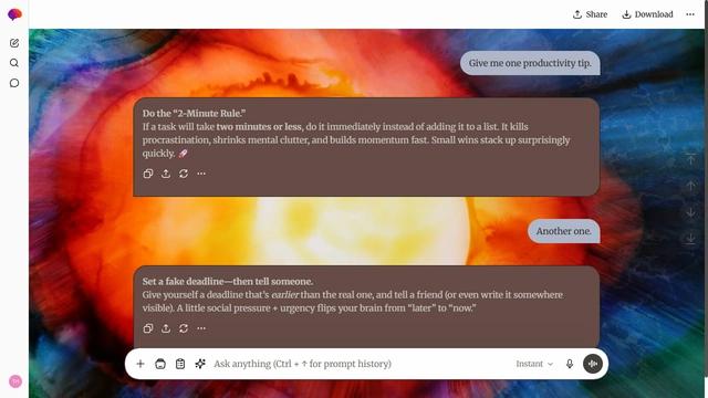 Drifting Bay is a light stone ChatGPT theme with an image background.