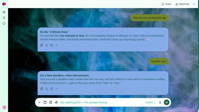 Drifting Fiber theme preview