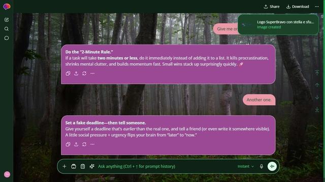 Drifting Field is a dark green ChatGPT theme with an image background.