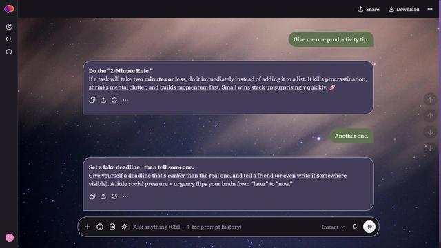 Dusty Skyline theme preview