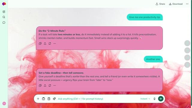 Echoing Glade is a light emerald ChatGPT theme with an image background.