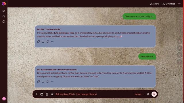 Echoing Wisp is a dark red ChatGPT theme with an image background.