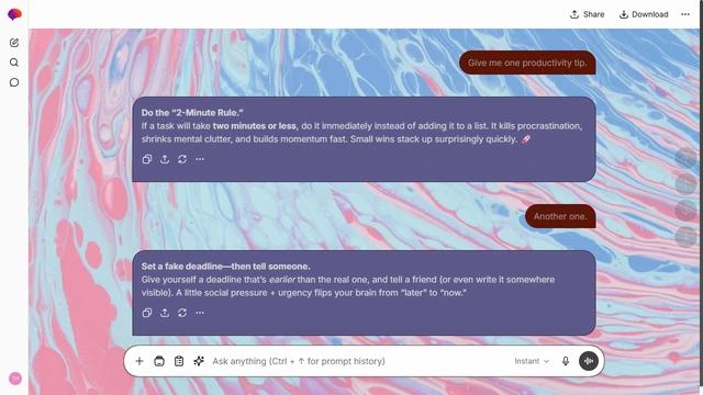 Faded Beacon is a light stone ChatGPT theme with an image background.