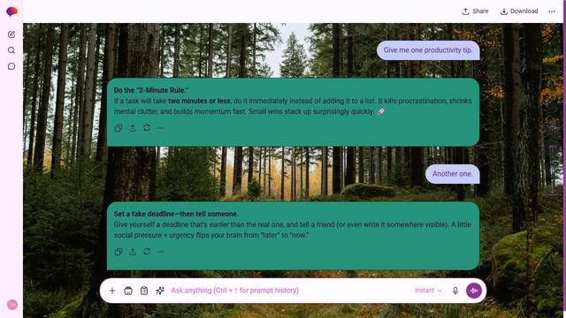 Faded Harbor is a light fuchsia ChatGPT theme with an image background.