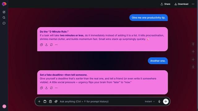 Fathom Burst theme preview