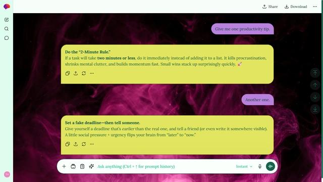 Frosted Glow is a light emerald ChatGPT theme with an image background.