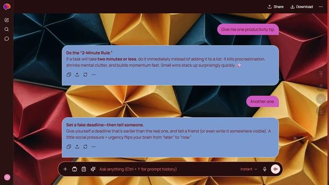 Gentle Wave is a dark red ChatGPT theme with an image background.