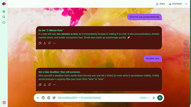 Gilded Dune is a light emerald ChatGPT theme with an image background.