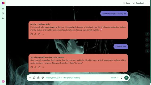Glasslit Glade is a light emerald ChatGPT theme with an image background.