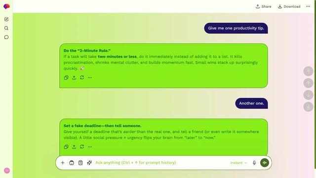 Glimmer Flow theme preview