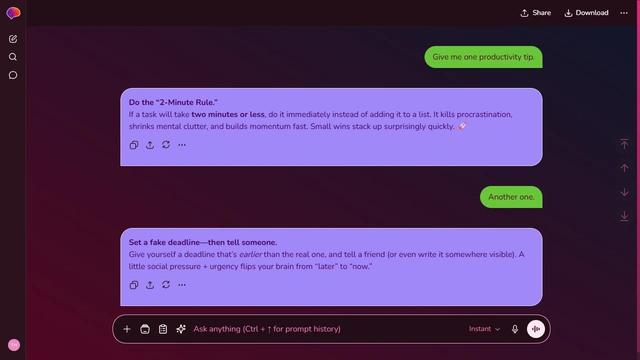 Glint Glide theme preview