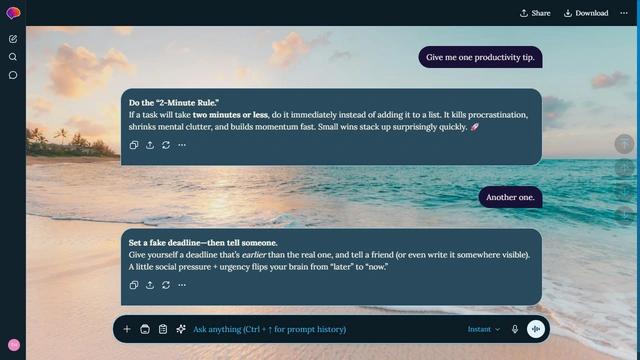 Glowing Bay theme preview