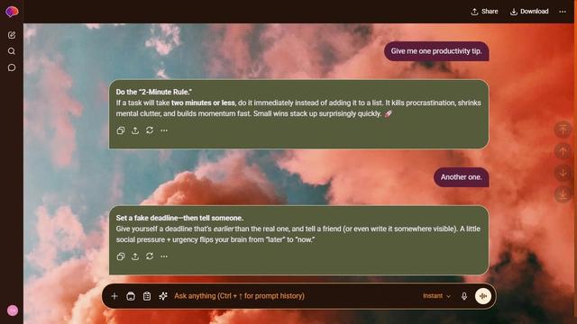 Glowing Bloom theme preview