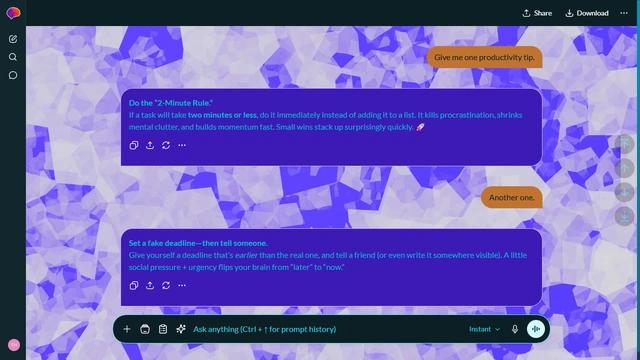 Glowing Contour is a dark cyan ChatGPT theme with an image background.
