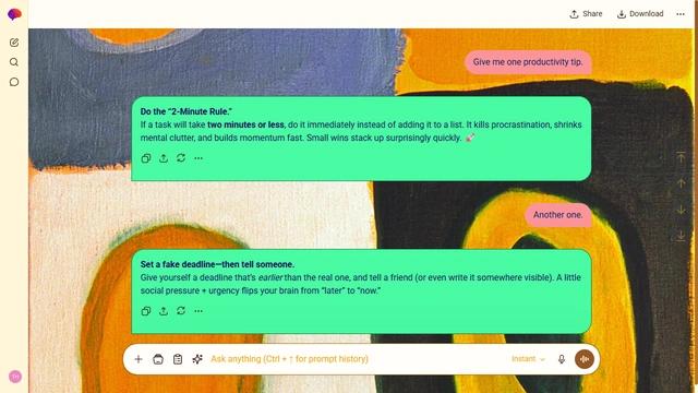 Glowing Ribbon theme preview