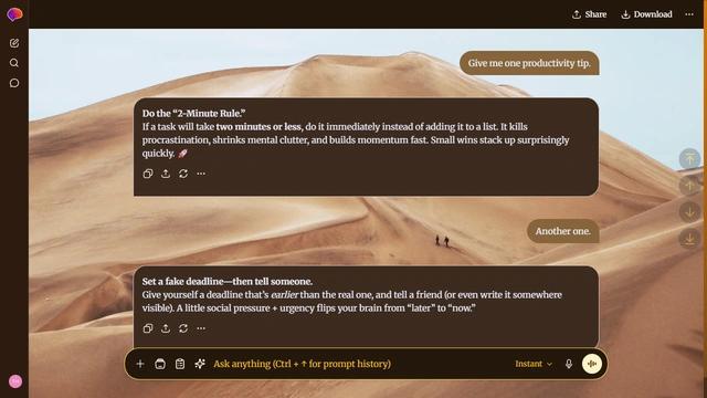 Hidden Desert theme preview