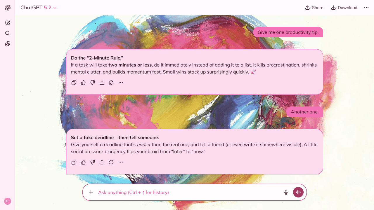 Hushed Pulse theme preview