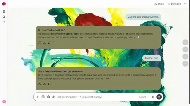 Lucent Arcade is a light stone ChatGPT theme with an image background.