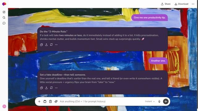 Lucent Canopy is a light stone ChatGPT theme with an image background.