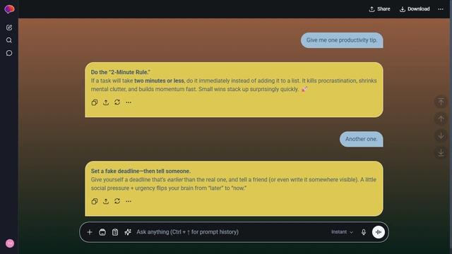 Lucent Skyline theme preview
