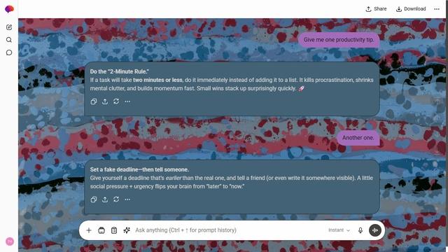 Luminous Canopy is a light stone ChatGPT theme with an image background.