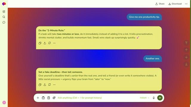 Luminous Metro theme preview