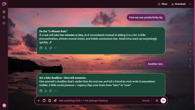 Luminous Nimbus theme preview