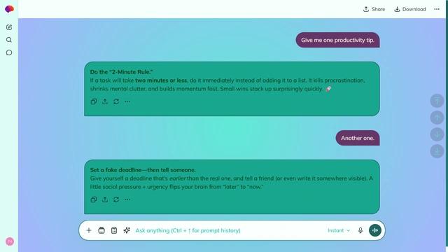 Mirage Prism theme preview