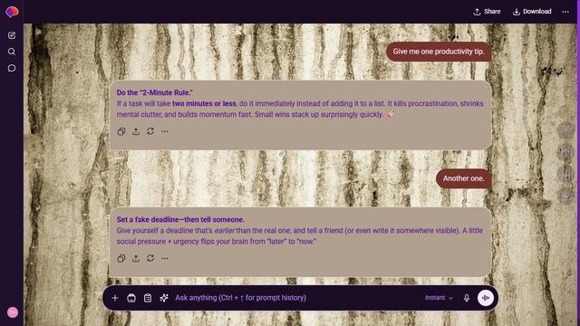 Moonlit Bloom is a dark purple ChatGPT theme with an image background.