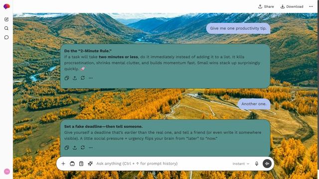 Pearled Cove is a light zinc ChatGPT theme with an image background.