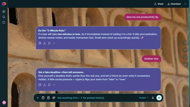 Quiet Cloud is a dark cyan ChatGPT theme with an image background.