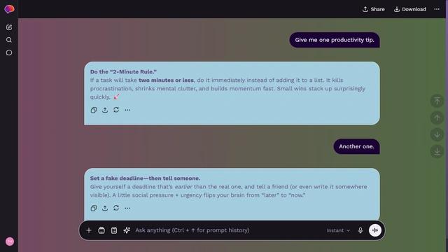 Rainlit Ribbon theme preview