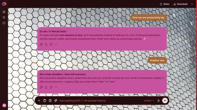 Rainlit Wave is a dark red ChatGPT theme with an image background.