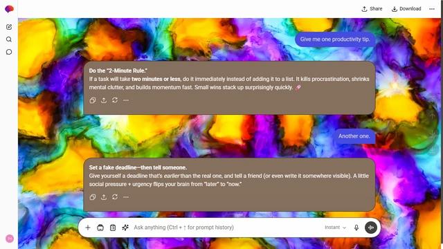 Serene Basin is a light stone ChatGPT theme with an image background.