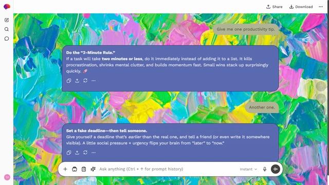 Serene Canvas is a light stone ChatGPT theme with an image background.