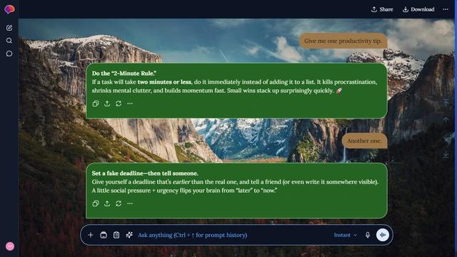 Serene Ridge theme preview