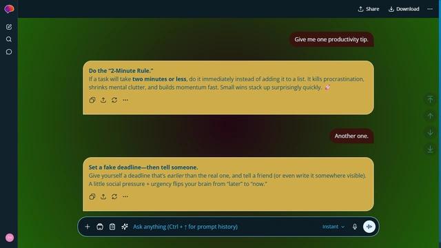 Shaded Glade theme preview
